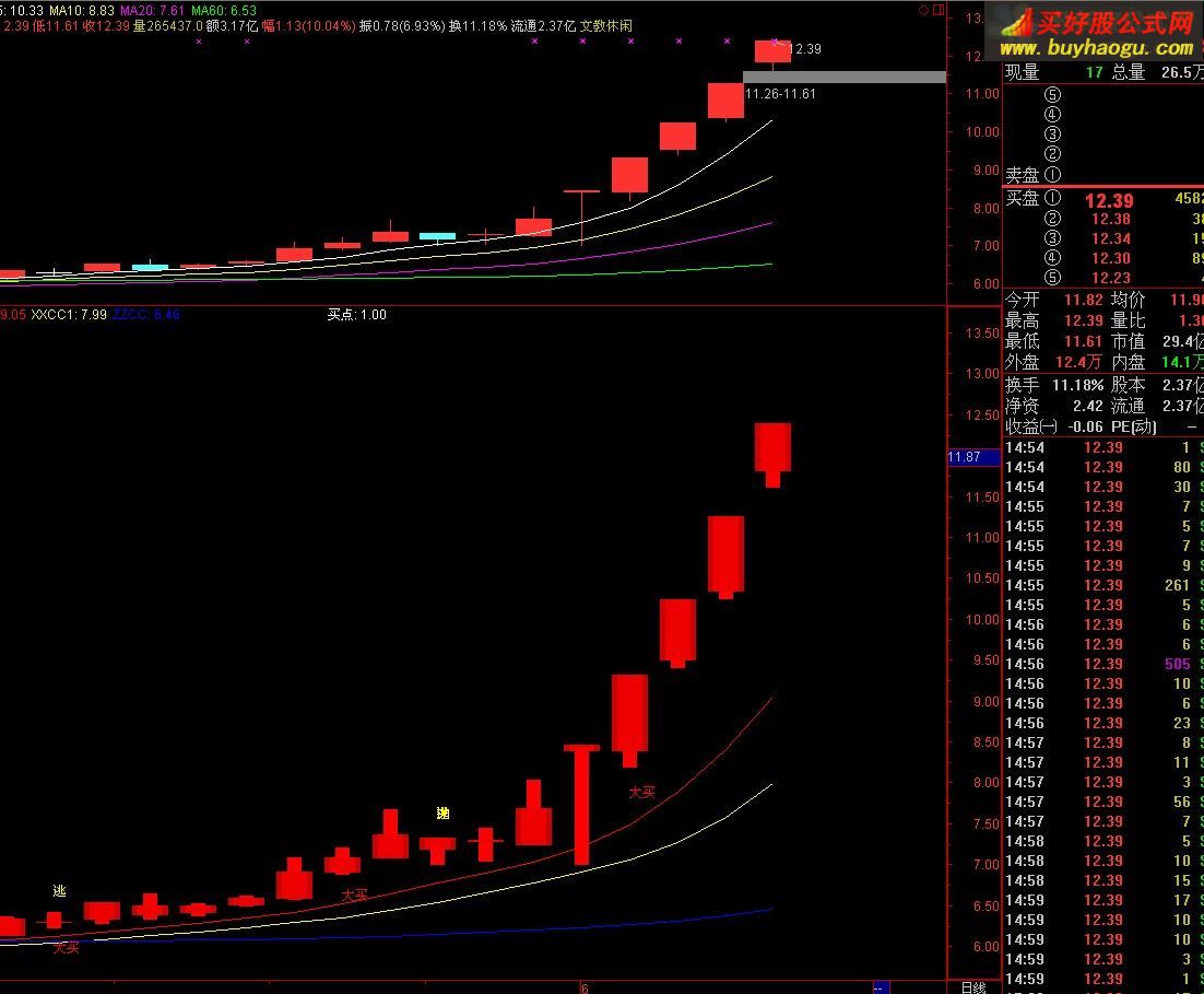 通达信柱状买入法指标公式