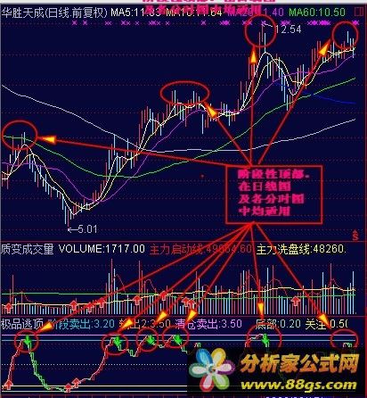 极品逃顶公式 指标 选股 源码